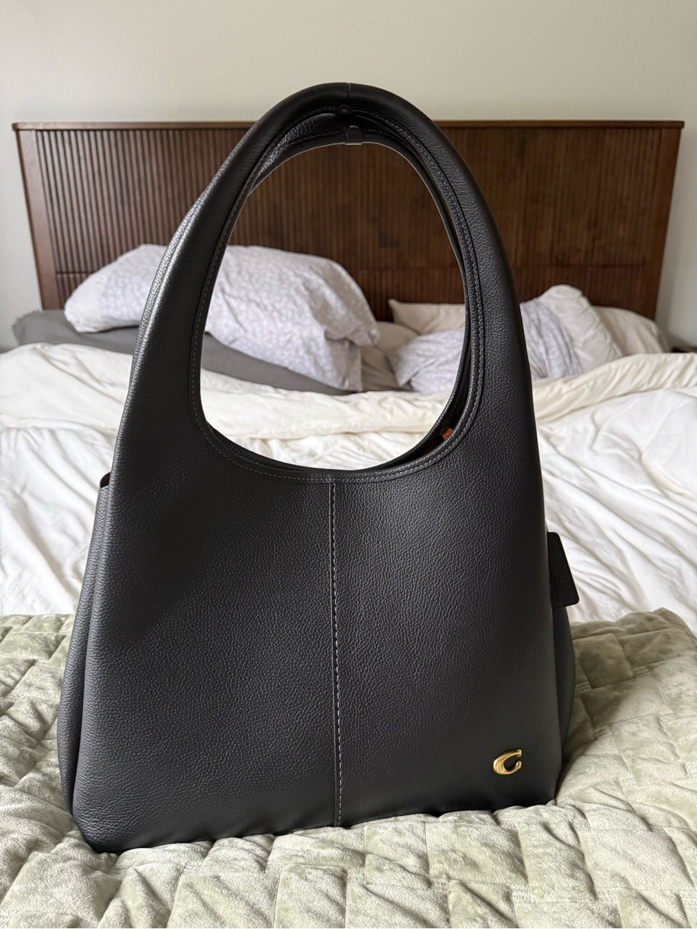 Coach Black Lana Shoulder Bag - Picture 2 of 7